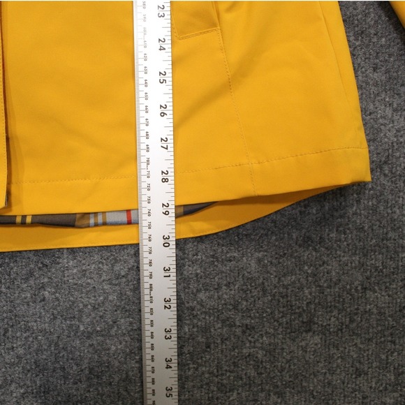 Pendleton Yellow Raincoat Jacket Hooded Plaid Lined Women's S/CH - Picture 4 of 16